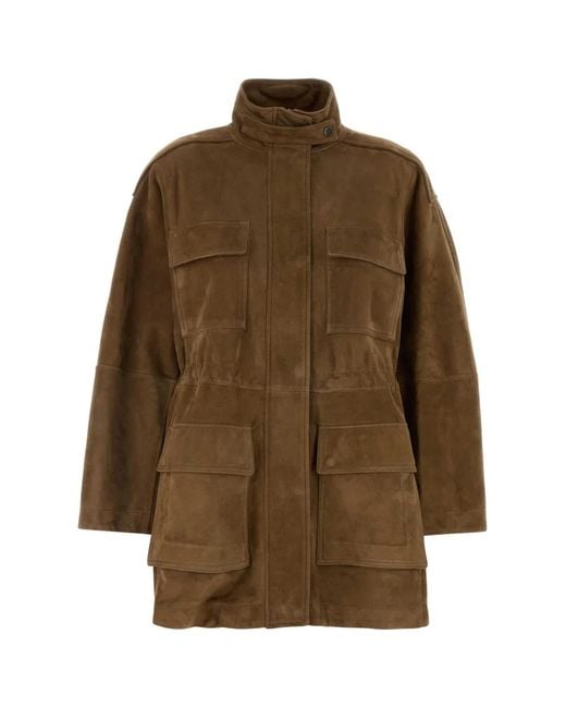 Brunello Cucinelli Brown Giubbotto Pelle