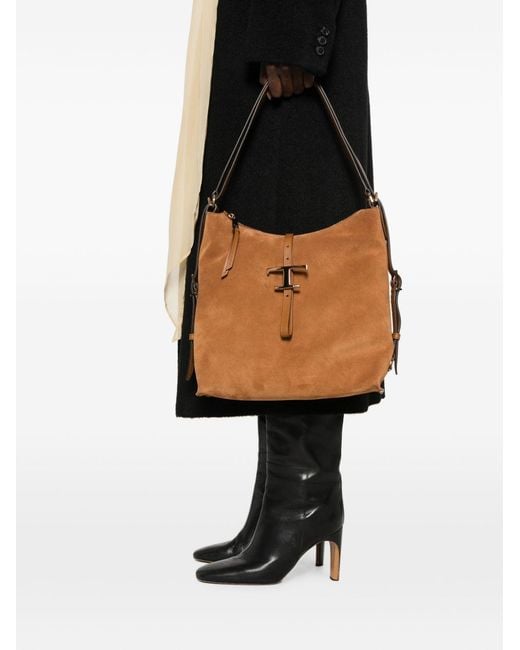 Tod's Brown Tods Leather Tote Bag
