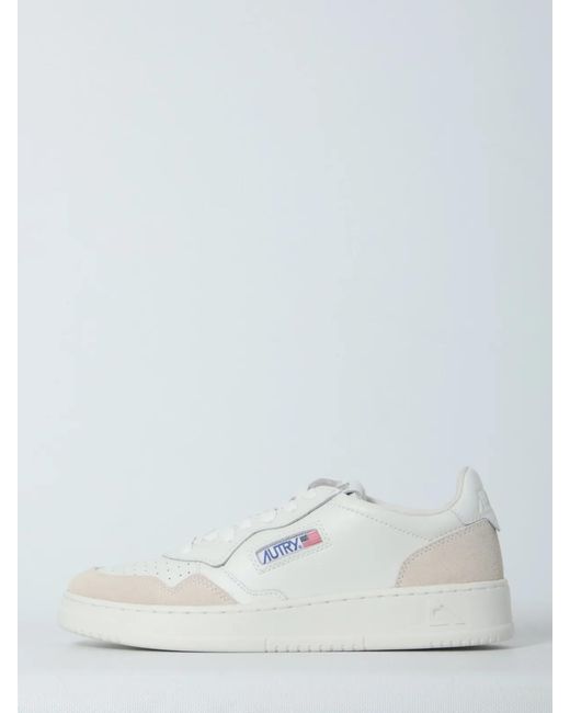 Autry White Medalist Low Sneakers