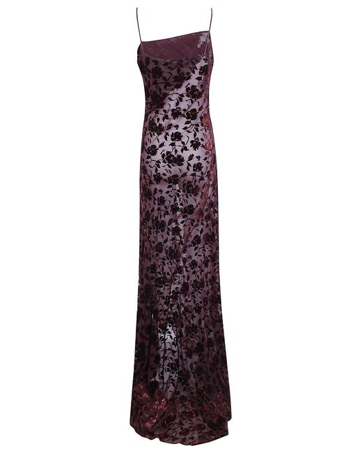 Ann Demeulemeester Purple "Aaricia" Long Bias Slip Dress
