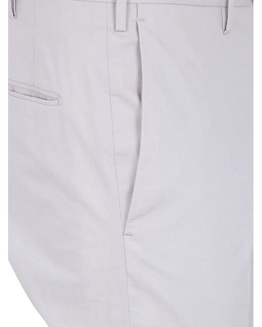 Incotex Gray Classic Chino Trousers for men