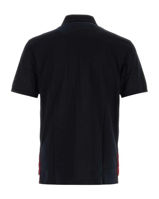 Thom Browne Black Cotton Polo Shirt for men