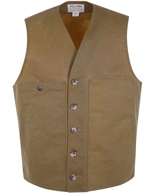 Filson Natural "Oil Tin" Cloth Vest for men