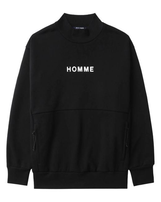 Comme des Garçons Black Cotton Jersey Panel Sweater T-Shirt for men