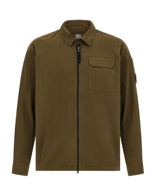 C P Company Green C.P.Company Organic Cotton Overshirt for men