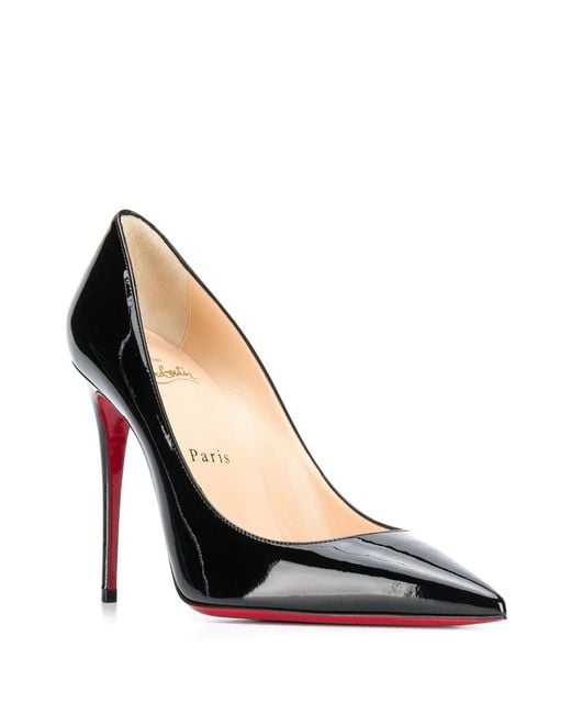 Christian Louboutin Black Kate 100 Patent Leather Pumps