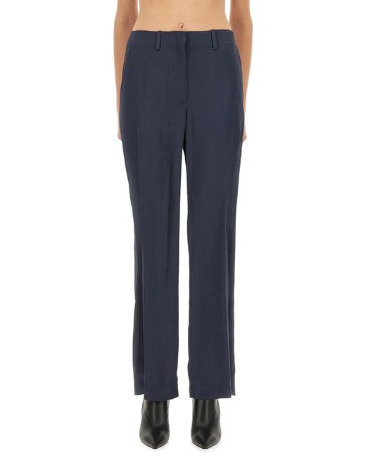 Theory Blue Satin Pants