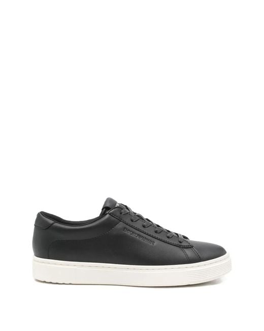 Emporio Armani White Leather Sneakers for men