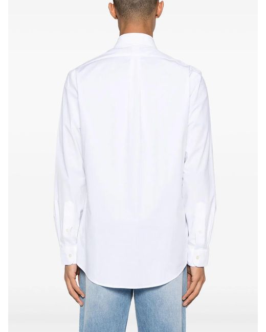 Polo Ralph Lauren White Cotton Elastane Sport Shirt for men