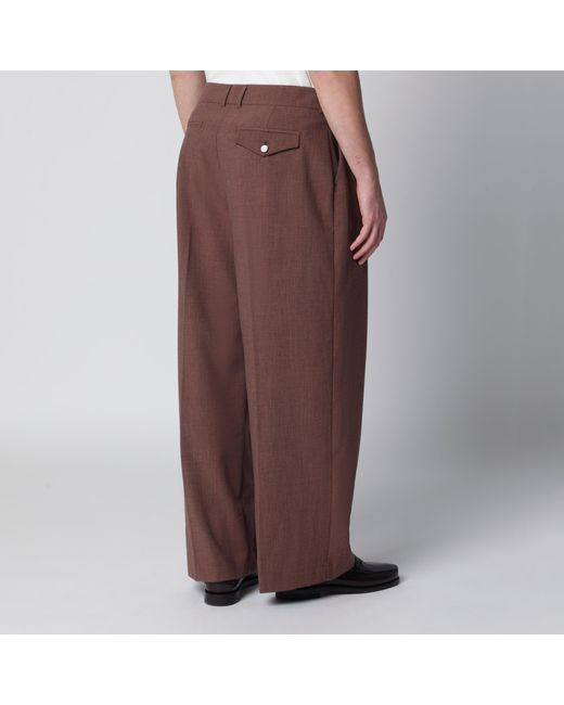 THESTROY Men's Brown Brick-Colored Inno Pants