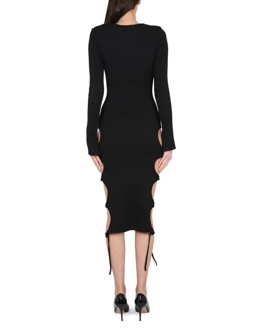 ANDREADAMO Black Andreadamo Dress With Cut-Out Details