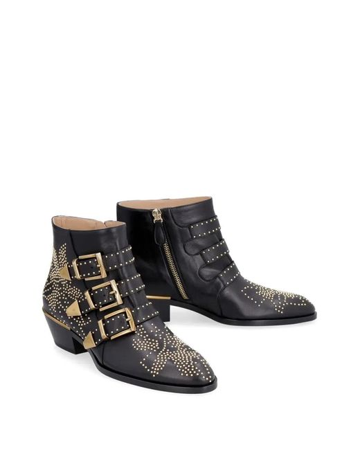 Chloé Black Susanna Ankle Boots
