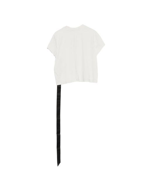 Rick Owens White Cropped Small Level T
