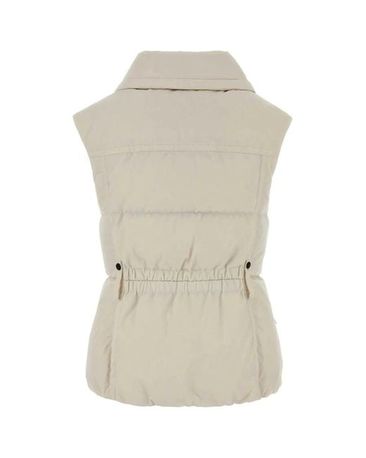Moncler White Hallaine Vest