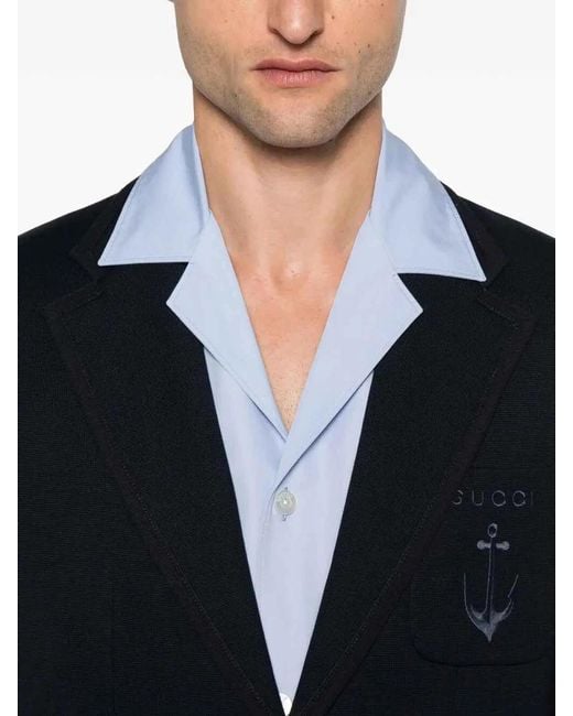 Gucci Blue 'Marcello' Jacket for men