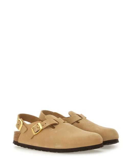 Birkenstock Natural Nubuk Leather Tokio Clog