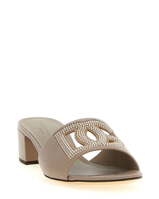 Dolce & Gabbana Natural Dolce & Gabbana 'Karol' Mules