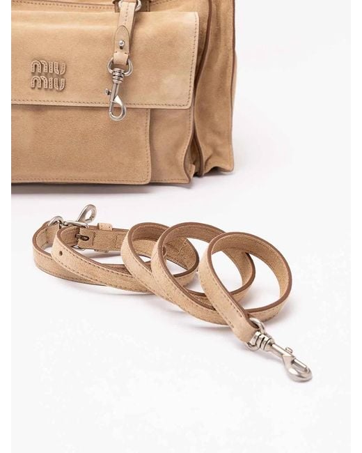 Miu Miu Natural 'Utilitaire' Shopping Bag