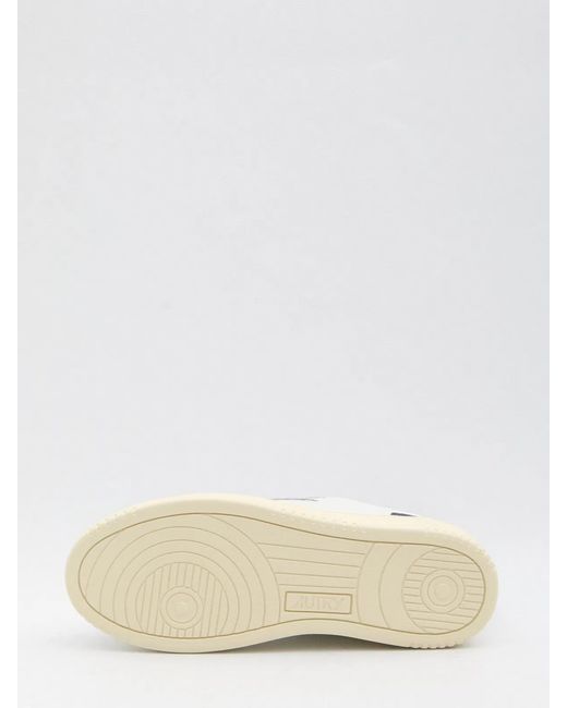 Autry White Medalist Low for men