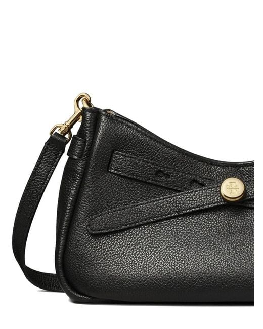Tory Burch Black Romy Zip Top Crossbody