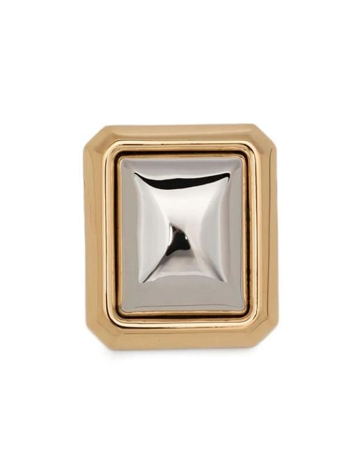 Jacquemus White "Les Pendants Carre" Earring