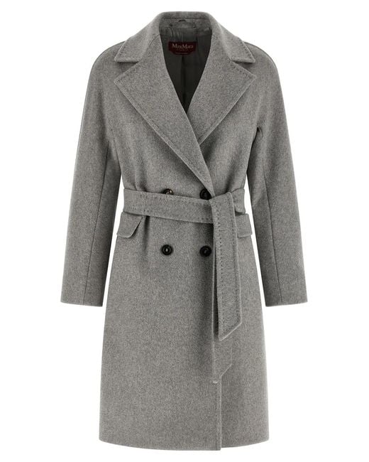 Max Mara Gray 'Panteon' Coat