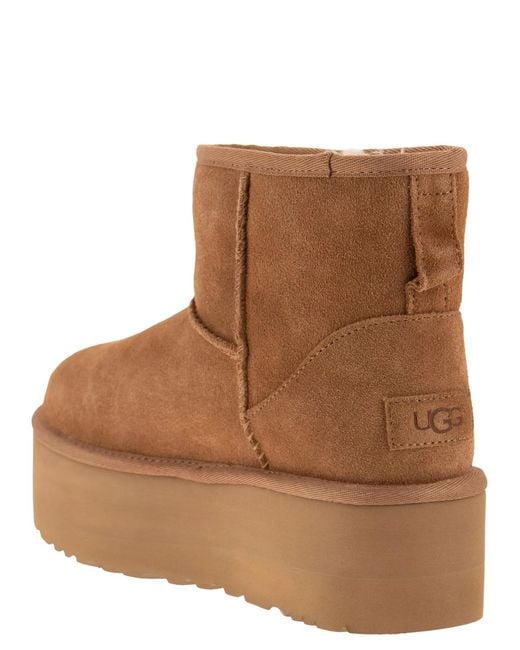 Ugg Brown Classic Mini Platform