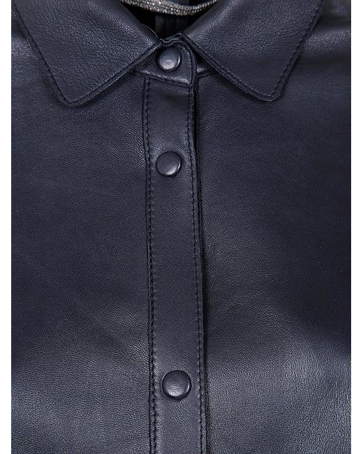 The Jackie Leathers Blue Avril Shirt