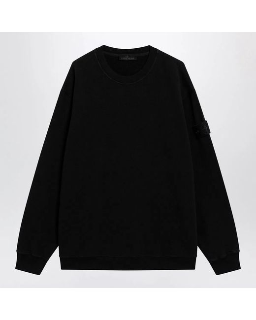 Stone Island Black Cotton Sweatshirt for men