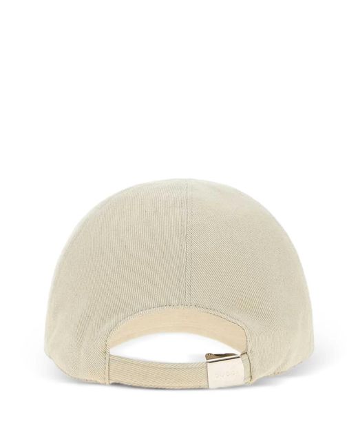 Gucci Natural Sand Canvas Baseball Cap for men