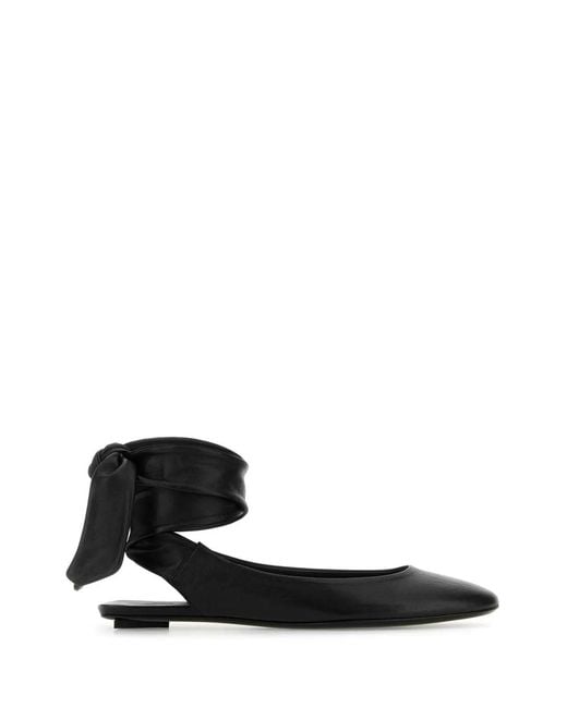 The Attico White Ballerina Flat