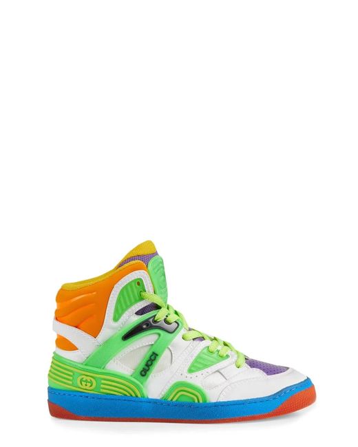 Gucci Green Basket Sport Sneakers
