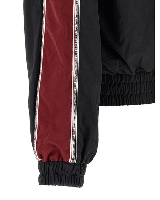 Versace Black Craquelé-Effect Blouson for men