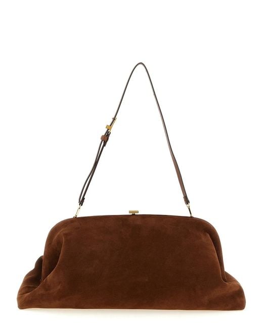 Alberta Ferretti Brown Maxi Pouch