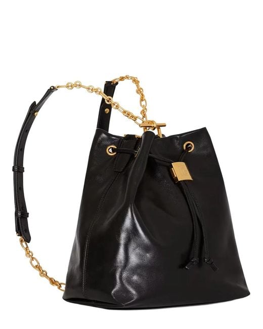 Balmain Black "Pulse" Convertible Leather Backpack