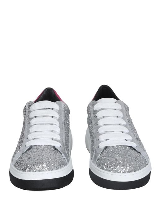 DSquared² White Bumper Sneakers