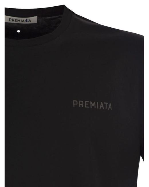 Premiata Black Cotton Jersey T-Shirt for men
