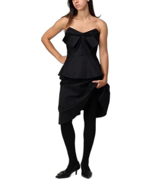 McQueen Black Polyester Tops