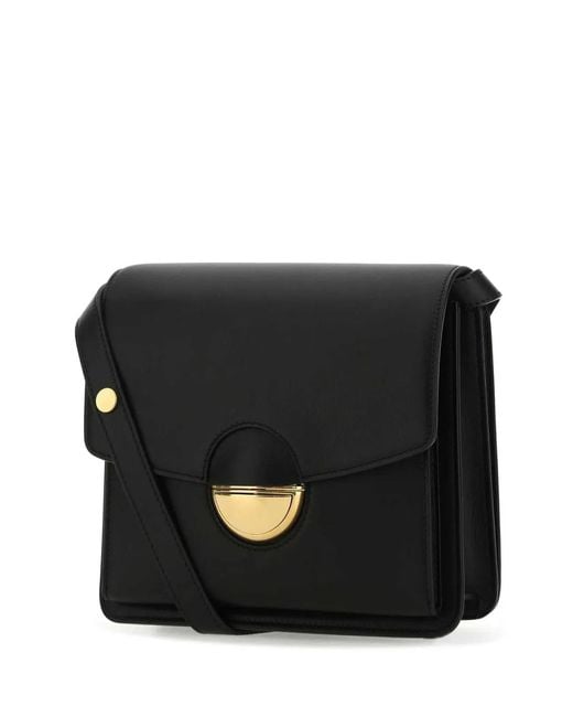 Proenza Schouler Black Leather Dia Shoulder Bag