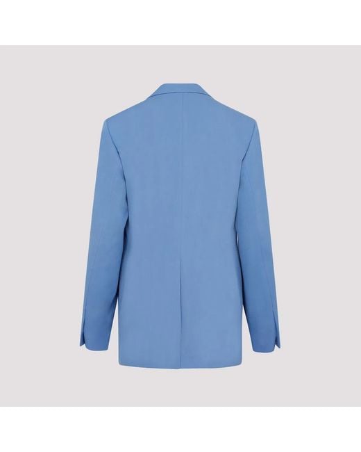 Dries Van Noten Blue Wool Beno Jacket
