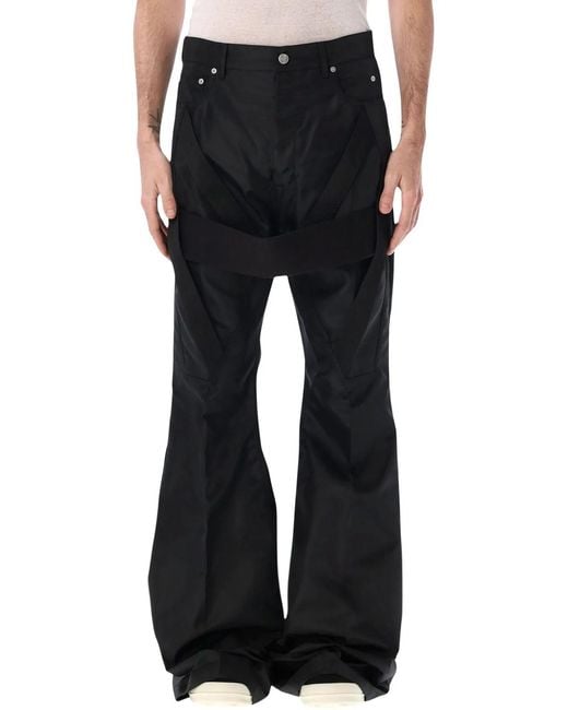 Rick Owens Black Megastrapped Bolans Jeans for men
