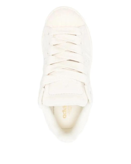 Adidas Originals White Superstar St Suede Sneakers