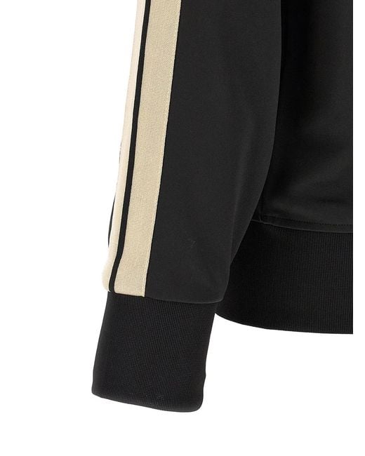 Palm Angels Black Classic Track Banded Sweatshirt for men