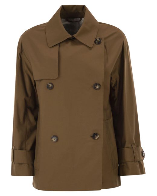 Max Mara Green Mtczeno Double Breasted Trench Coat