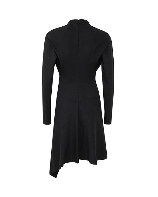 J.W. Anderson Black Neck Chain Long Sleeve Dress