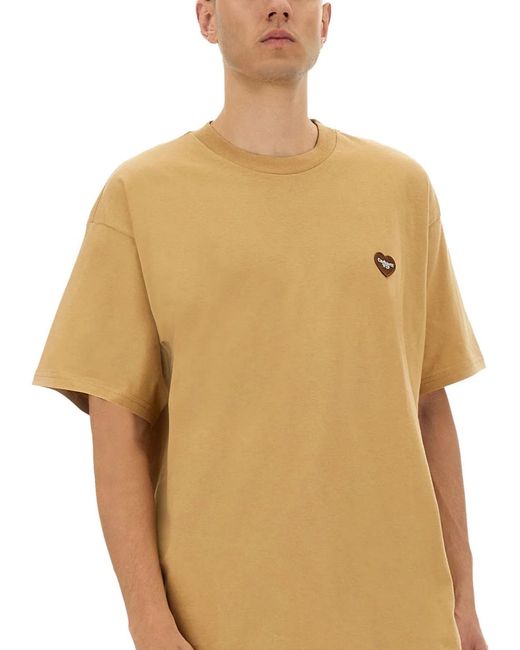 Carhartt Natural "Heart Ii Hartt" T-Shirt for men