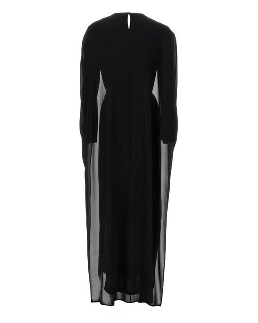 DI.LA3 PARI' Black Cape Dress