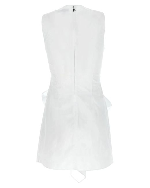 ROTATE BIRGER CHRISTENSEN White Rotate Birger Christensen 'W/Bow' Dress
