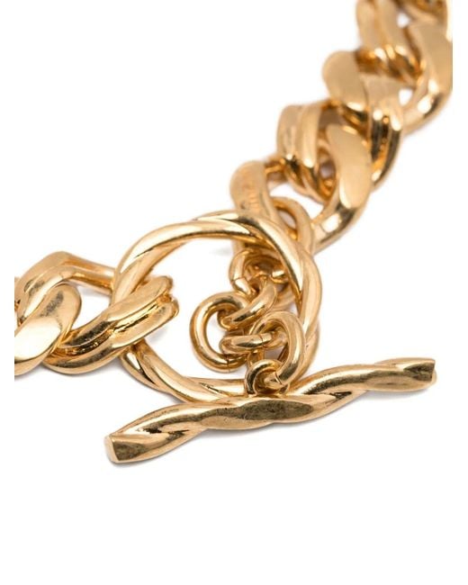 Saint Laurent Metallic Metal Chain Choker