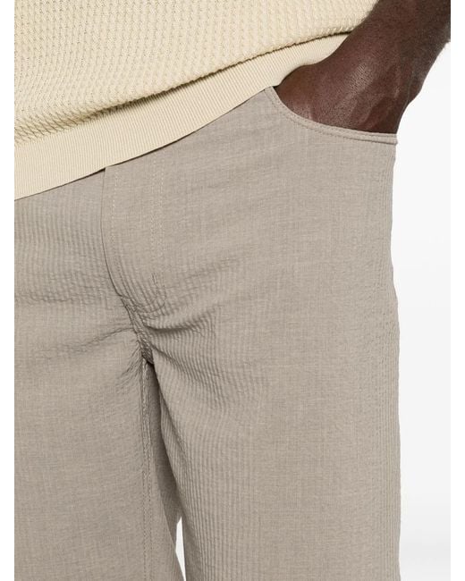 Emporio Armani Gray Polyester Pockets Pants